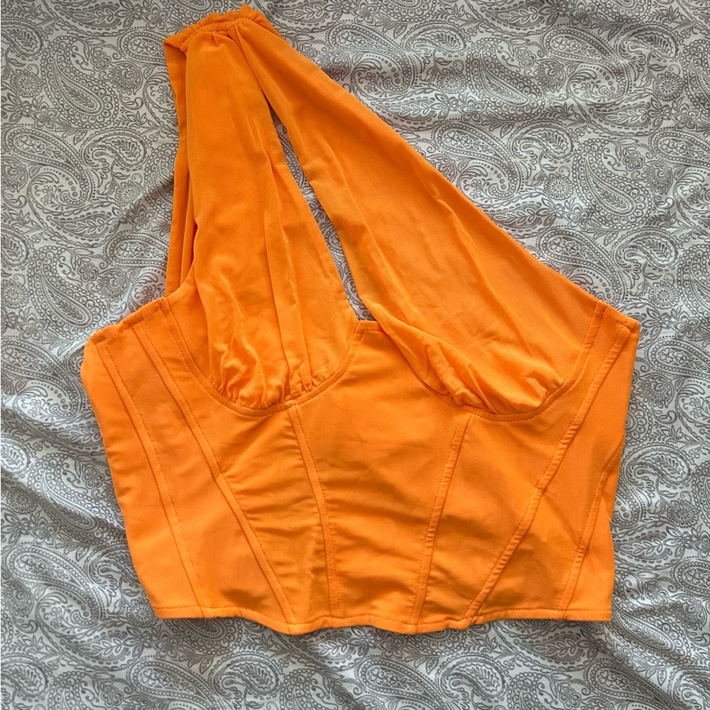 Orange Corset Top - Picture 2 of 7